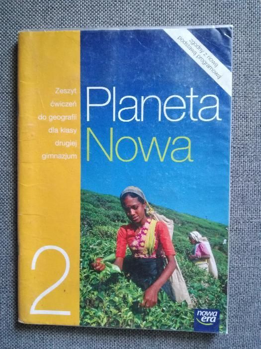 "Planeta Nowa 2" uzupełnione ćwiczenia do geografii geografia Nowa Era