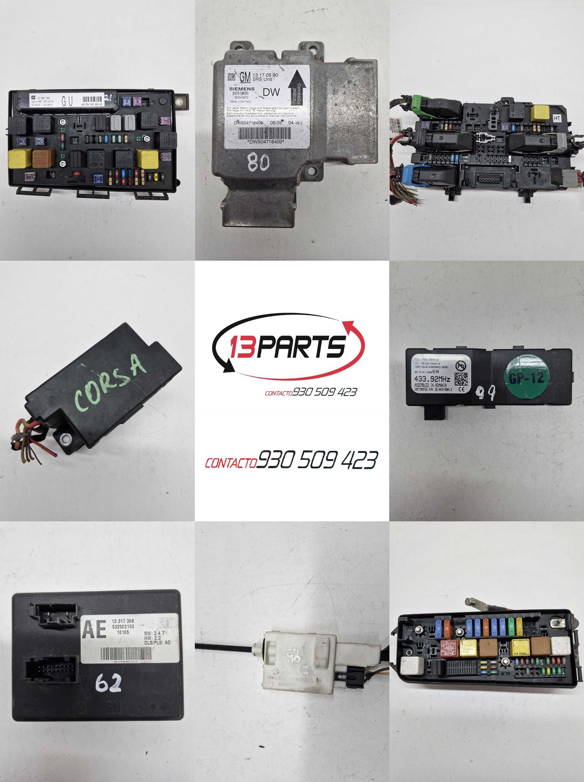 Diversos Modulos Eletronicos Caixas Fusiveis Opel