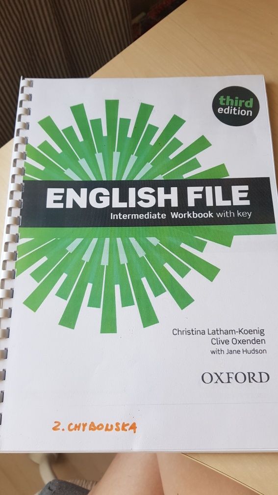 English file intermediate student workbook with key