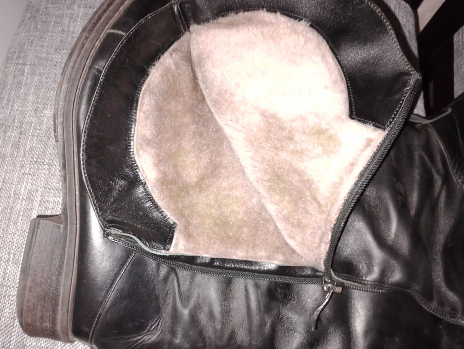 Продам турецкие кожаные сапоги