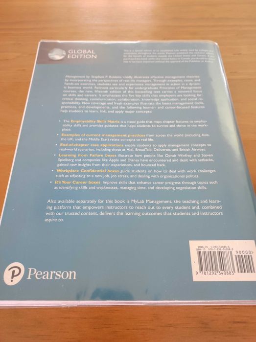Livro MANAGEMENT | Fifteenth Edition (Stephen Robbins * Mary Coulter)