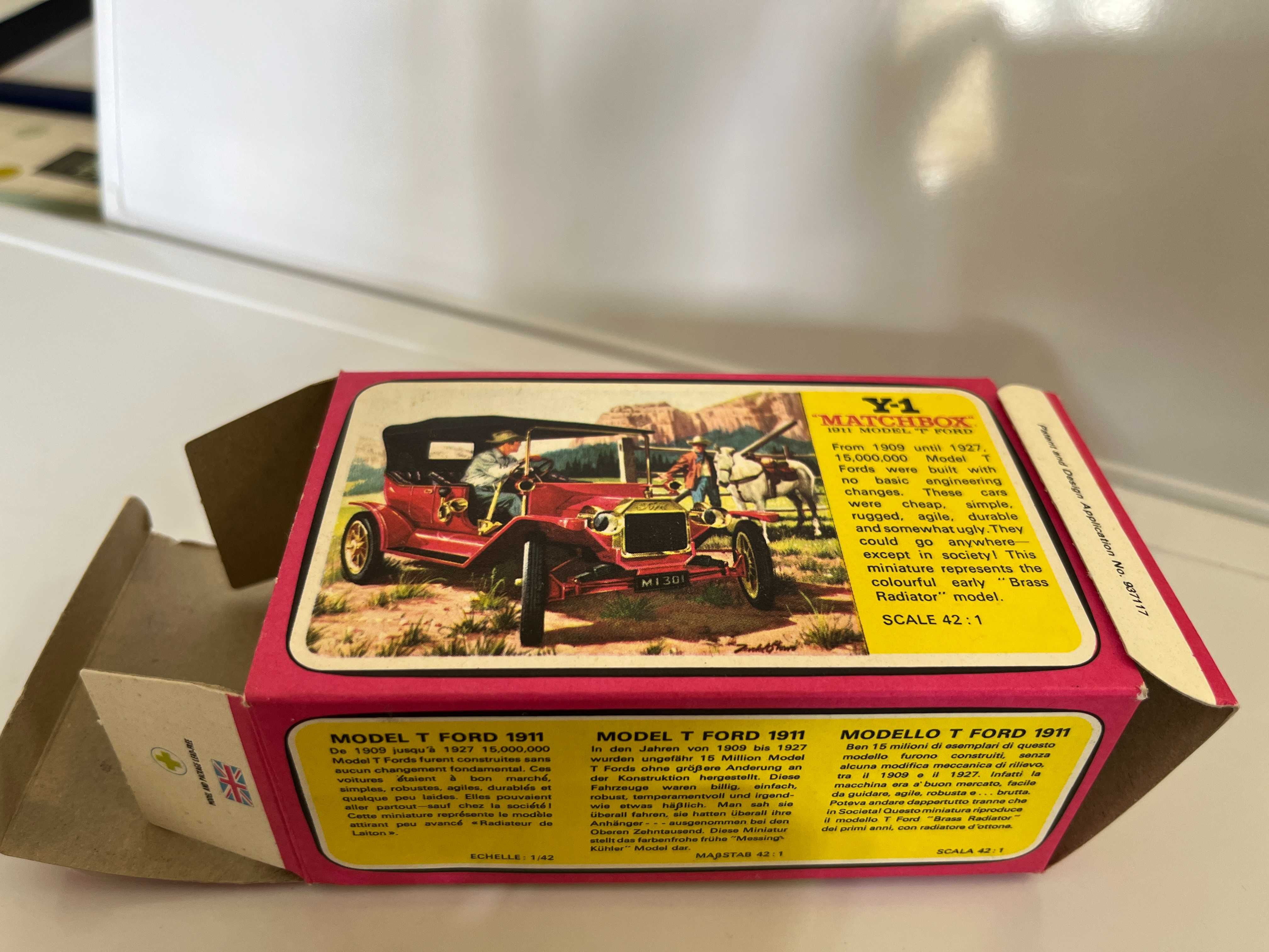 Matchbox Y-1 Models of Yesteryear - Ford Model T 1911 - Original Pack.