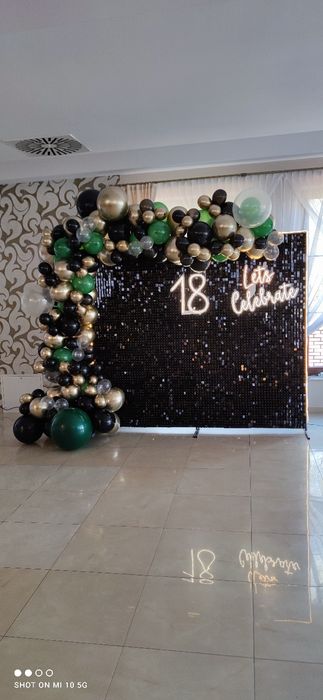 Ścianki foto, ścianki cekinowe, Chrzest, Komunia, Roczek, 18, urodziny