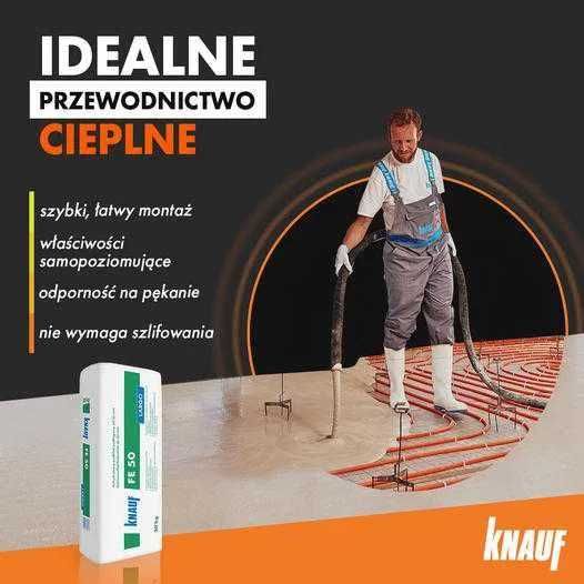 Wylewka Anhydrytowa Ogrzewanie Podłogowe Posadzka Samopoziomujac KNAUF
