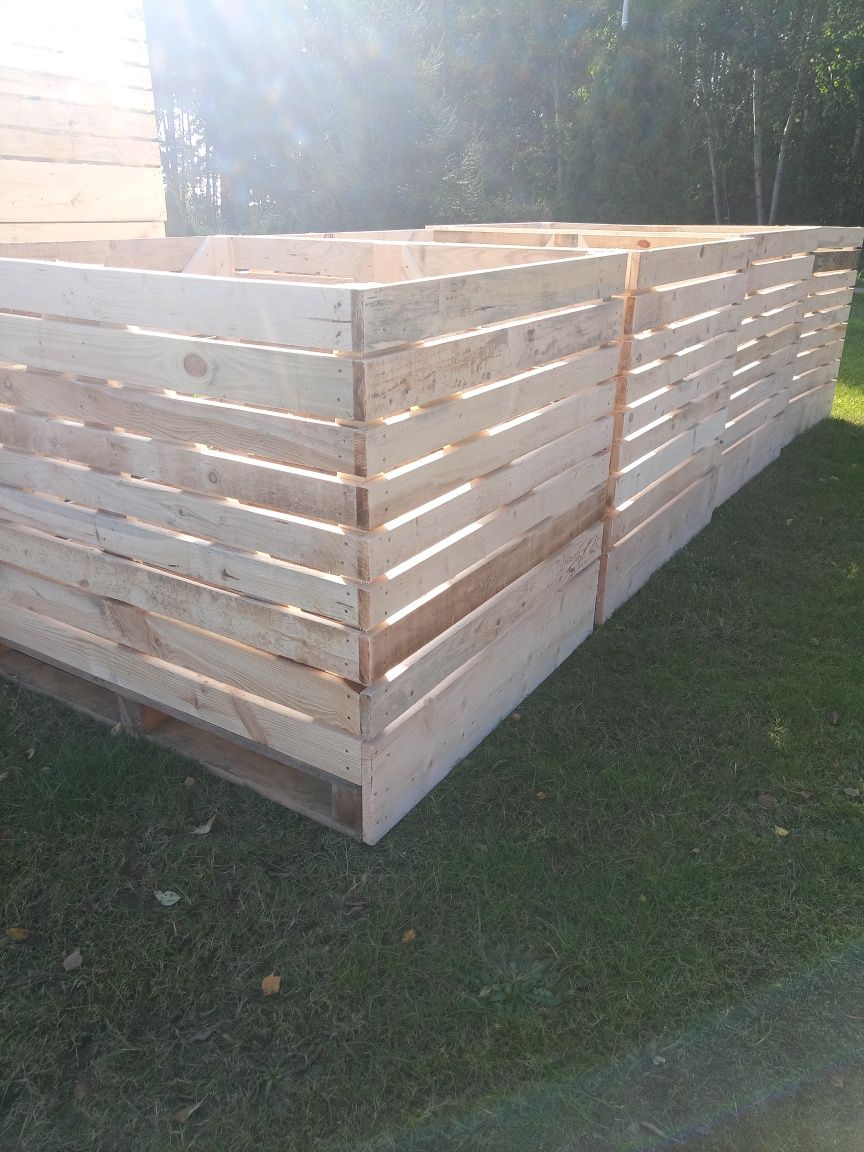 Palety przemysłowe pod ziemniaki workowane 100x120cm mocne po naprawie