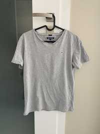 Szary t-shirt Tommy Hilfiger rozm. 164cm