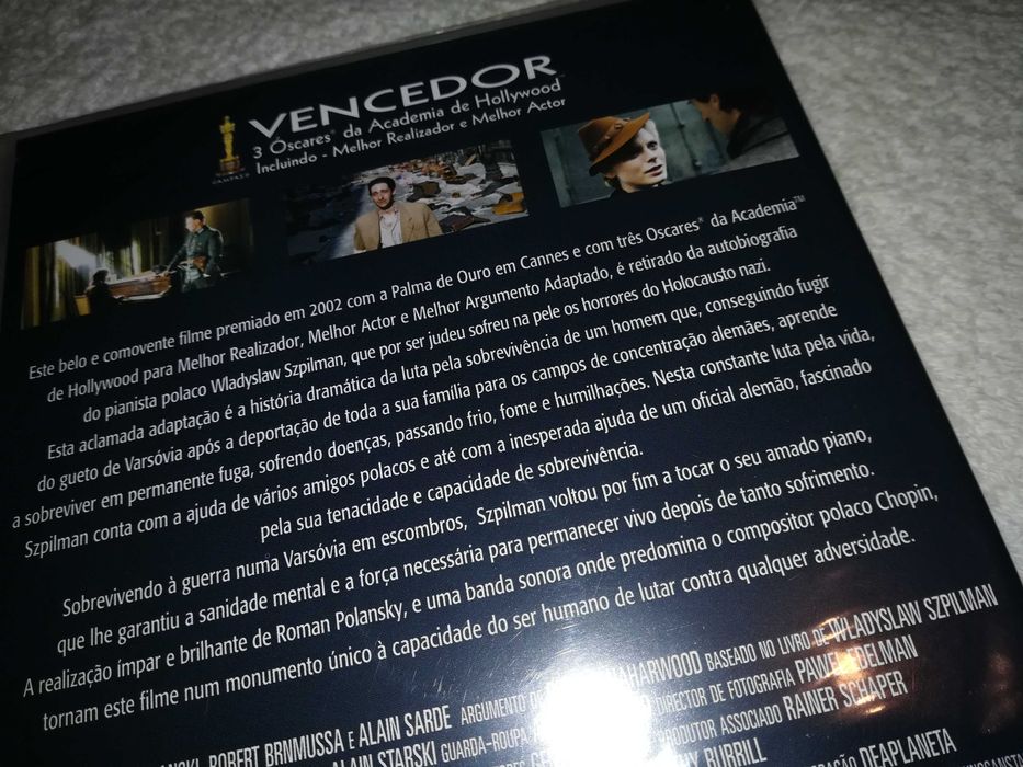 o pianista (filme/dvd) de roman polanski - novo selado