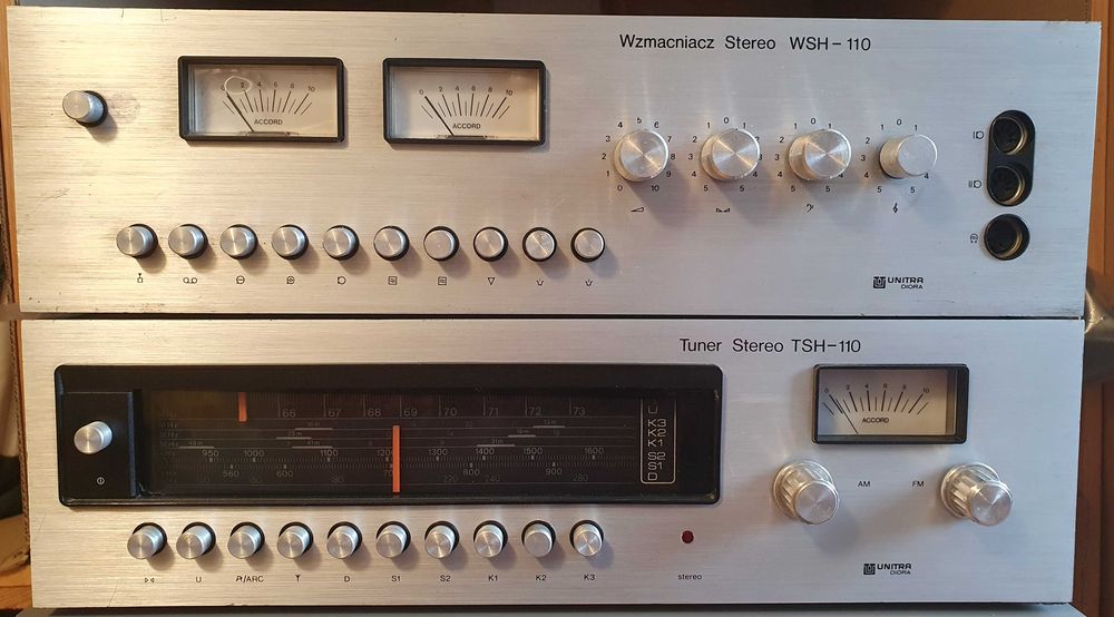Wzmacniacz oraz Tuner Unitra Diora WSH-110 TSH-110