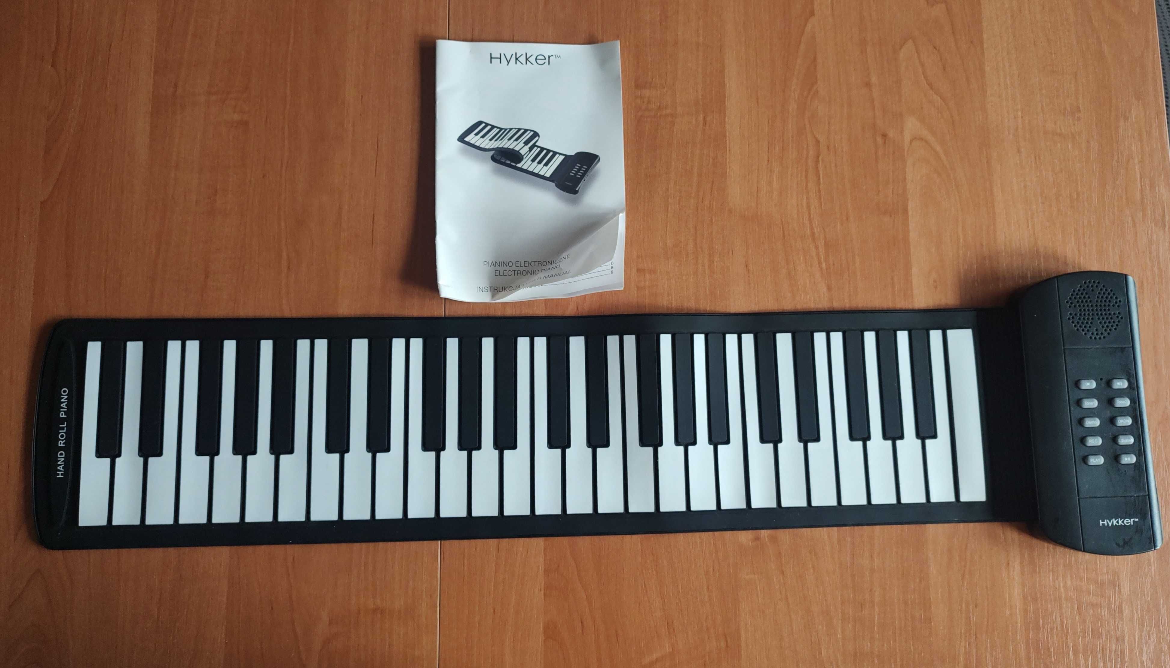 Elektroniczne Silikonowe Pianino Zwijane Hykker