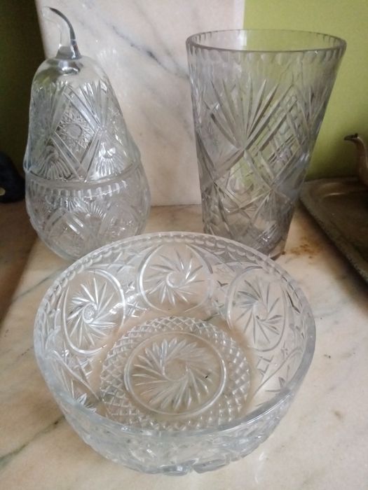 Kryształy PRL. Szkło ołowiane. Wyrób polski