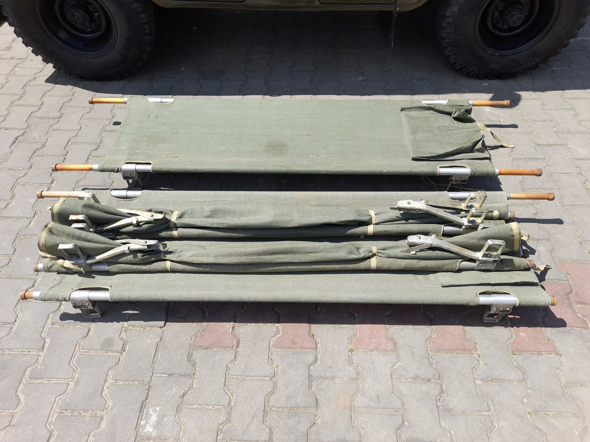 Nosze brezentowe aluminiowe wojskowe składane