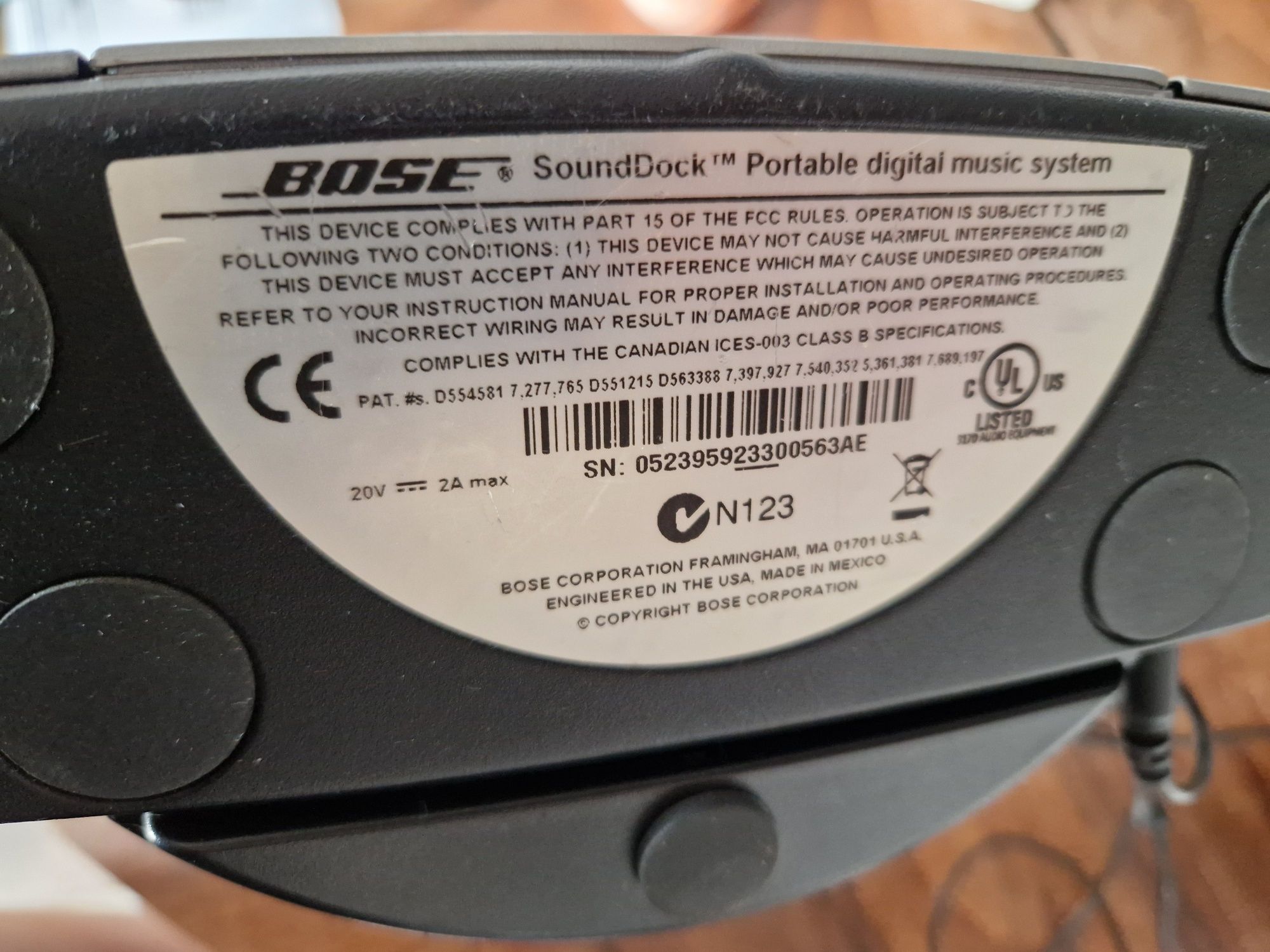 Bose SoundDock Series II – system audio