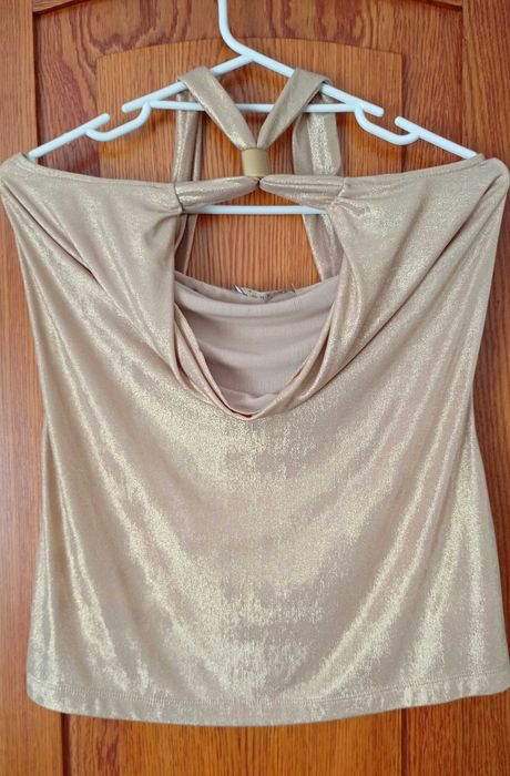 Bluzka - elegancka, złota.