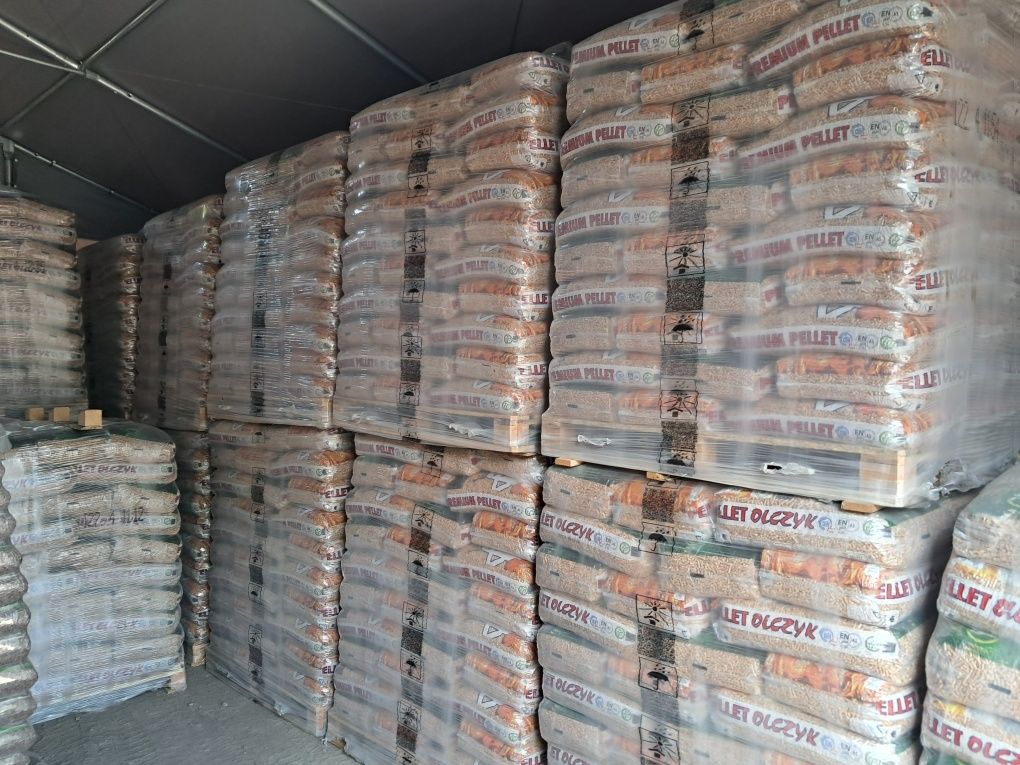 Pellet Olczyk Olkusz 18,57zł worek możliwość transportu/wniesienia