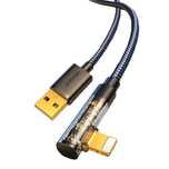 Joyroom kabel Lightning kątowy - USB 2.4A 1,2m czarny