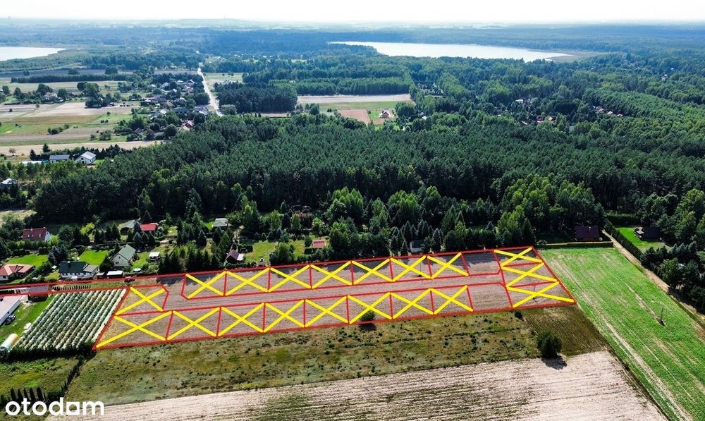 Działki w pobliżu jeziora Piaseczno
