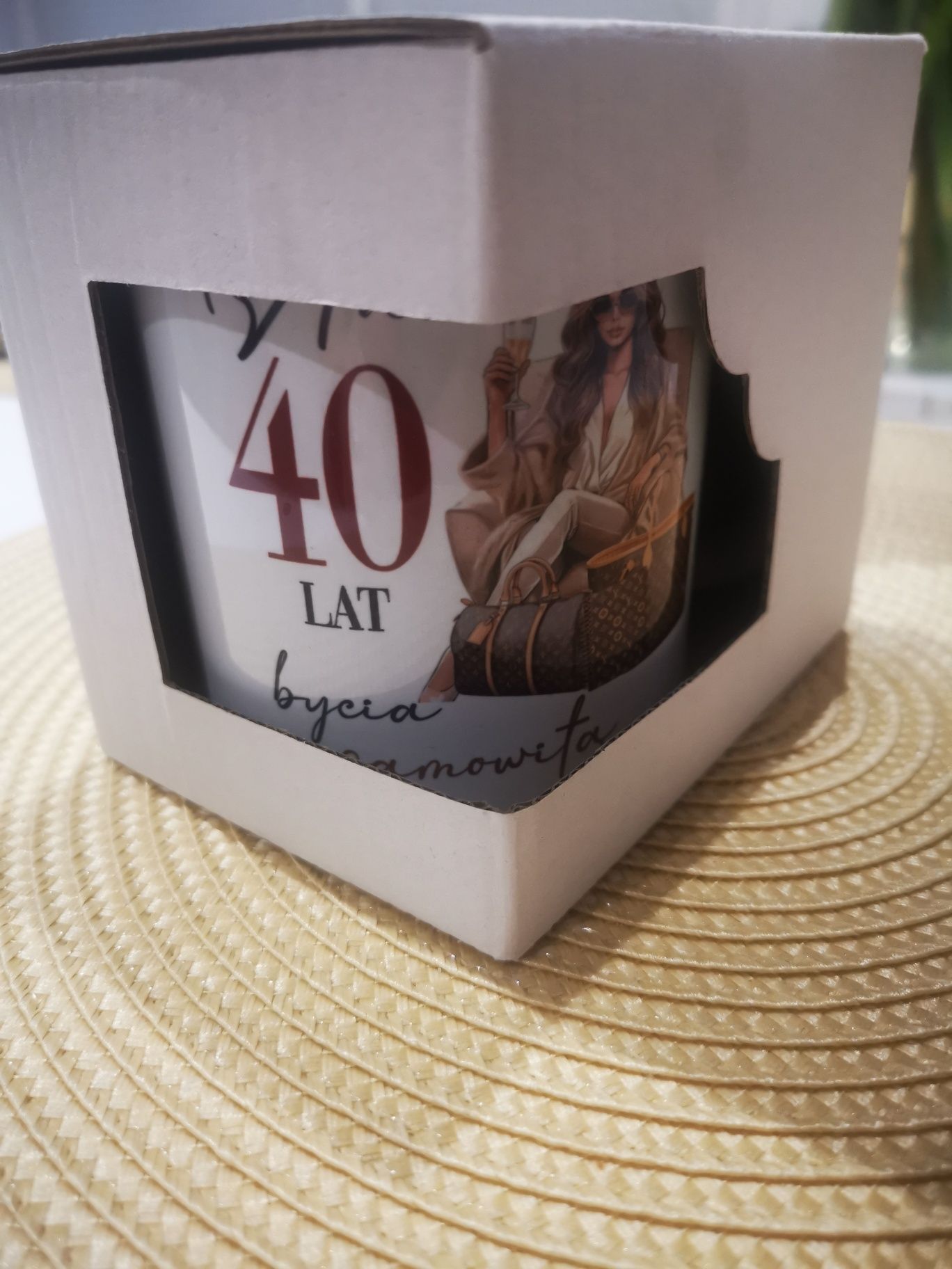 Poduszka i kubek na 40 urodziny
