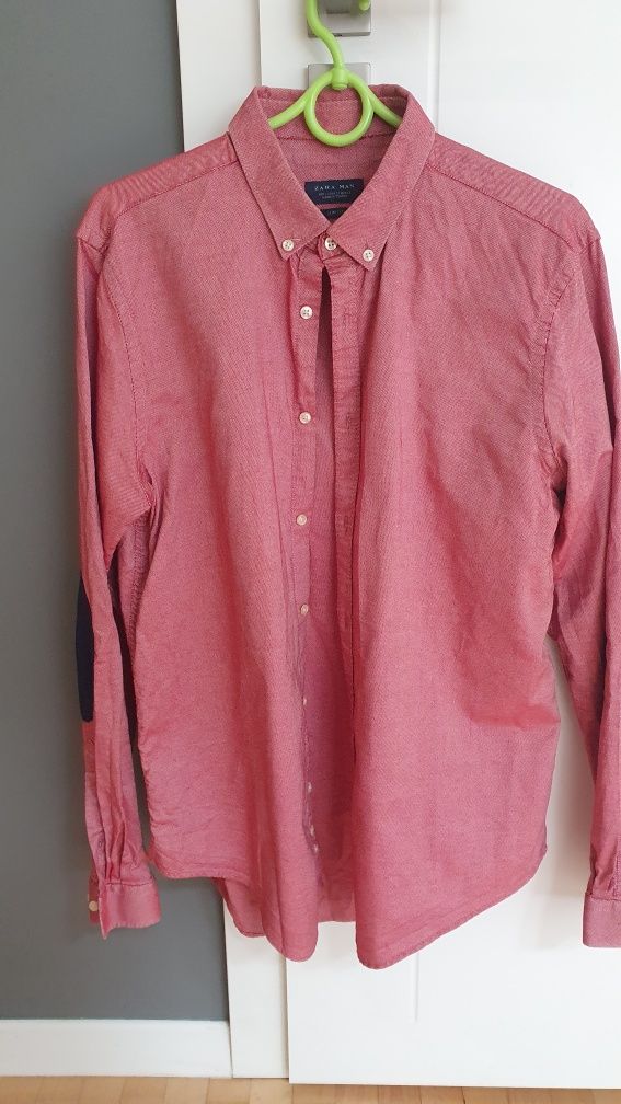 9x Koszula męska Zara, Massimo Dutti roz L i XL