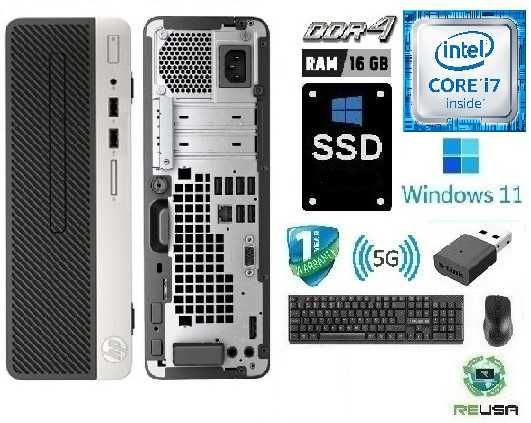 Pç Office HP-400G4 6ªG|i7.6700-3.4Ghz|16G|SSD512G|Wifi+BT|TPM2.0|W11