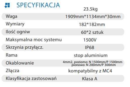 Panel Fotowoltaiczny Moduł Leapton 460W Black Frame czarna rama