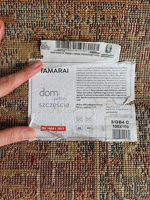 Wielobarwny dywanik 100x150 cm