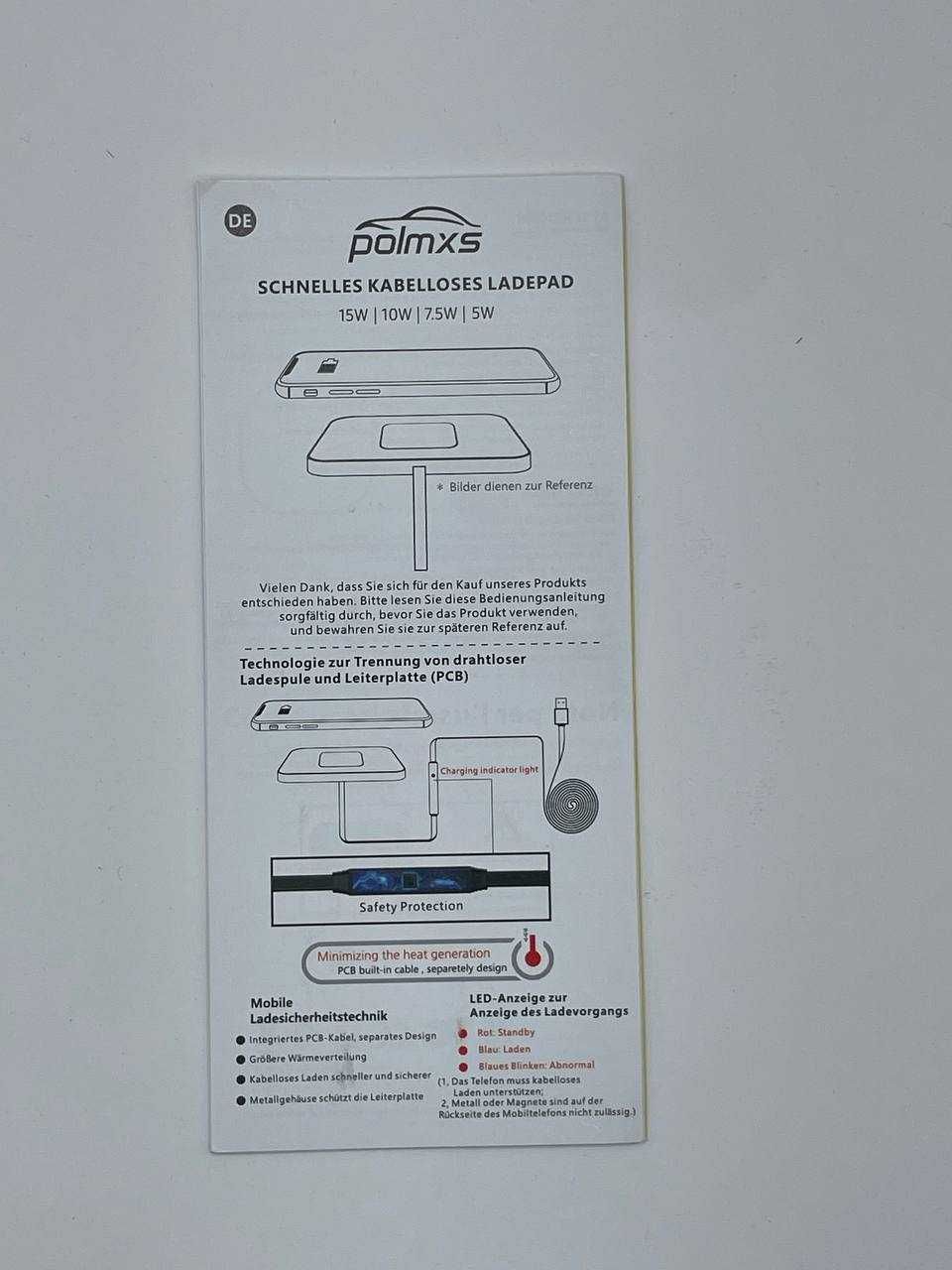 POLMXS Ładowarka Samochodowa MagSafe 15W Bezprzewodowa 4011