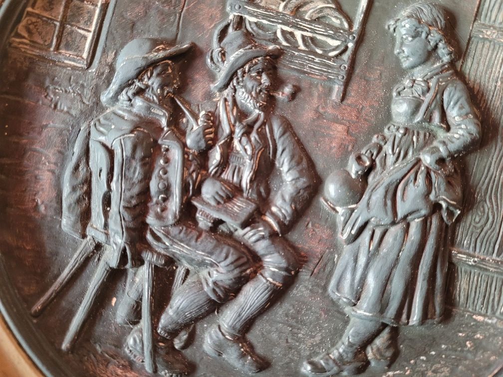 Johann Maresch  Talerz ścienny ceramiczny JMO5256 Musterschutz Bohemia