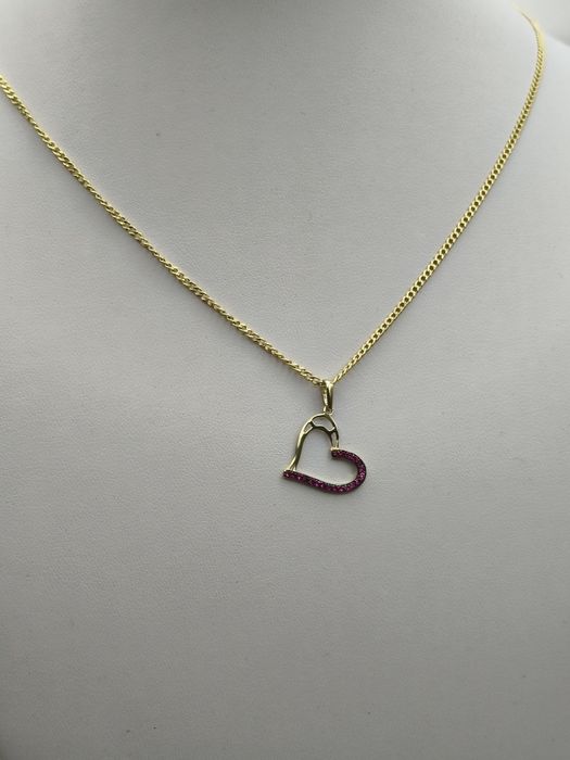 Złota Zawieszka Serce Pr.585 Nowa Zapraszamy