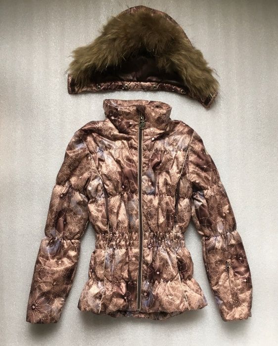 Зимняя Спортивная Горнолыжная Теплая Куртка для Девочек GLISSADE 128см