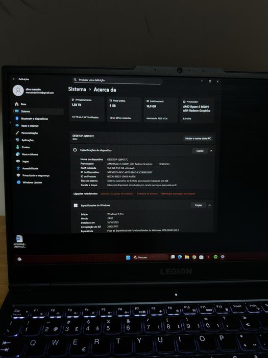 Lenovo Legion 5 – Ryzen 5 5600H + RTX 3060 + 16GB RAM