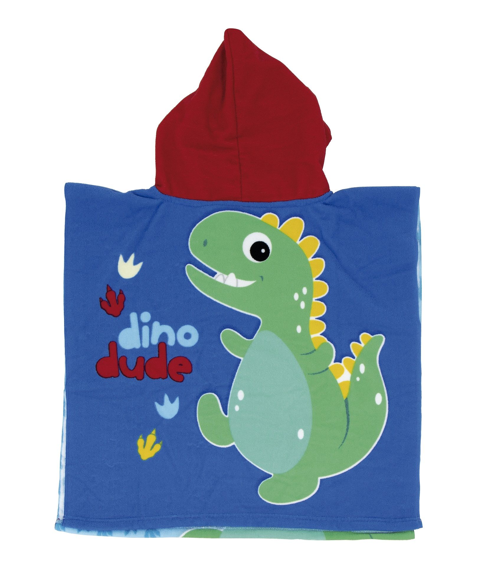 Dino Ręcznik Kąpielowy Z Kapturem Poncho Ponczo