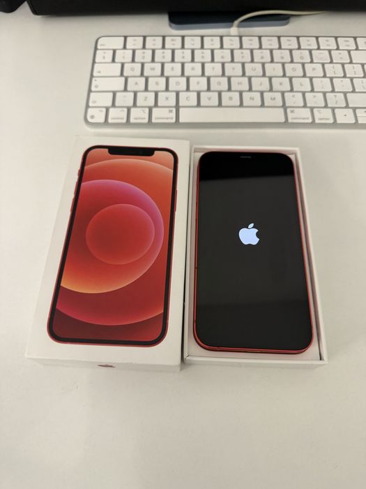 iPhone 12 64gb Red Idealny Bateria 100%