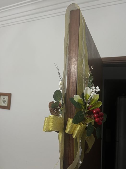 (Feito à Mão) Fita de Natal - Porta de entrada - Escapulário