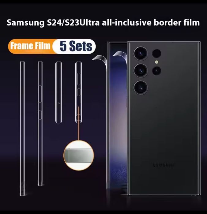 Proteção completa para Samsung s24 ultra - película laterais, traseira