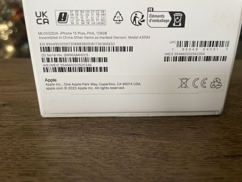 Iphone 15 Plus 128GB A34094 Pink/Bat96%/Stan Sklepowy!