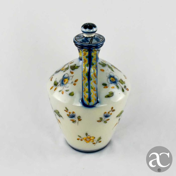 Bilha com tampa faiança Battistini Maria de Portugal, exemplar único