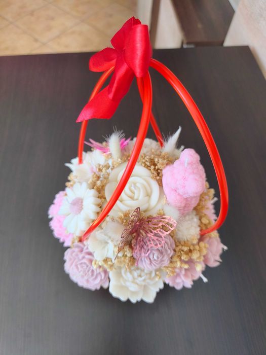 Flower box -świeczki sojowe