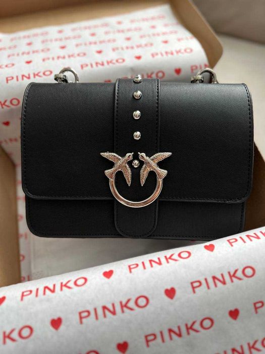 Damska torebka skorzana na ramie Love Classic Icon Simply czarna