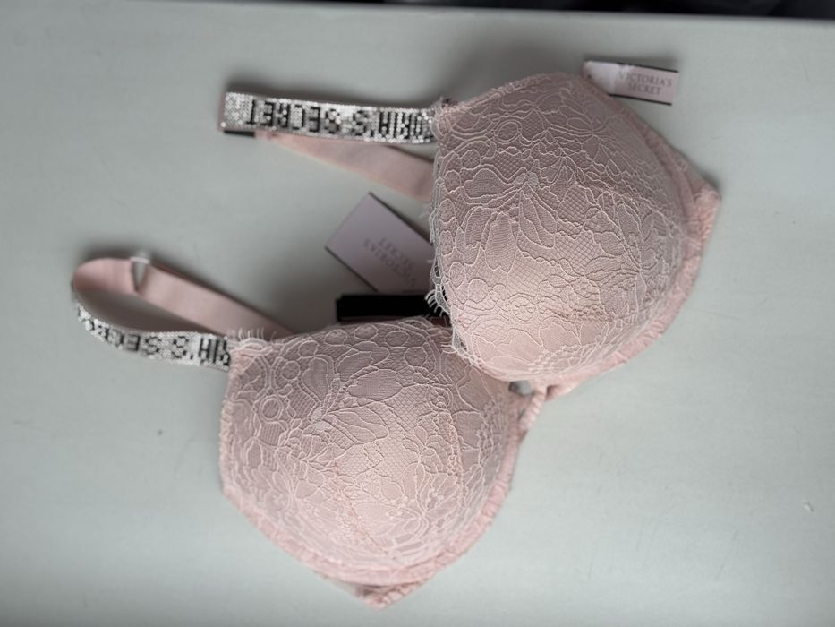 Мереживний бюст зі стразами victoria’s secret push up пушап