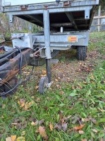 Przyczepka przyczepa  z kiprem mini traktor Kubota Iseki Yanmar