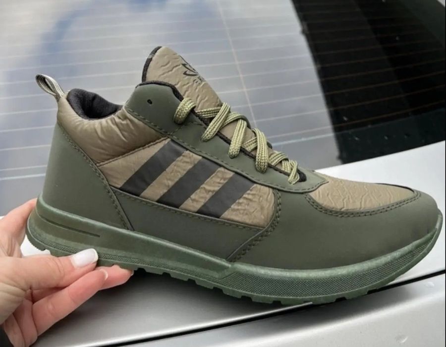 Стильні Чоловічі  зимові дутики ХАКІ! ЧОРНІ! Виробництво України! До 2