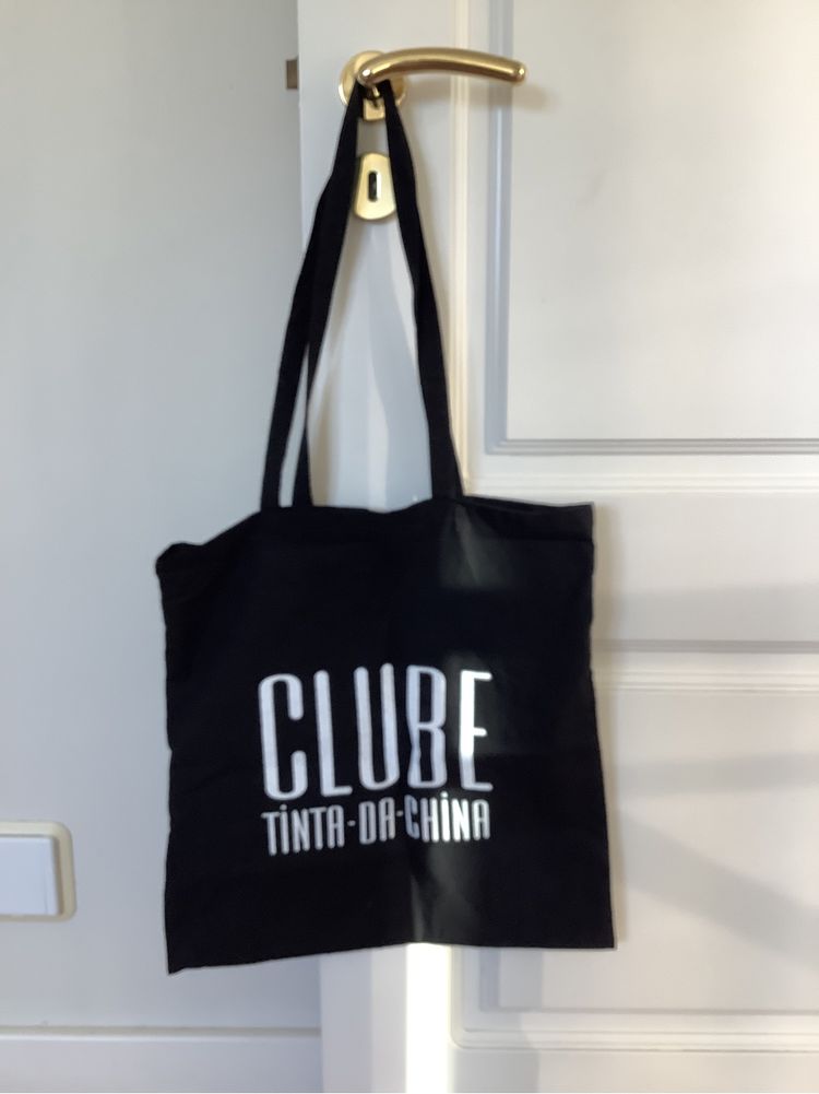 Tote bag Clube Tinta da China e caderno em branco - PORTES INCLUÍDOS