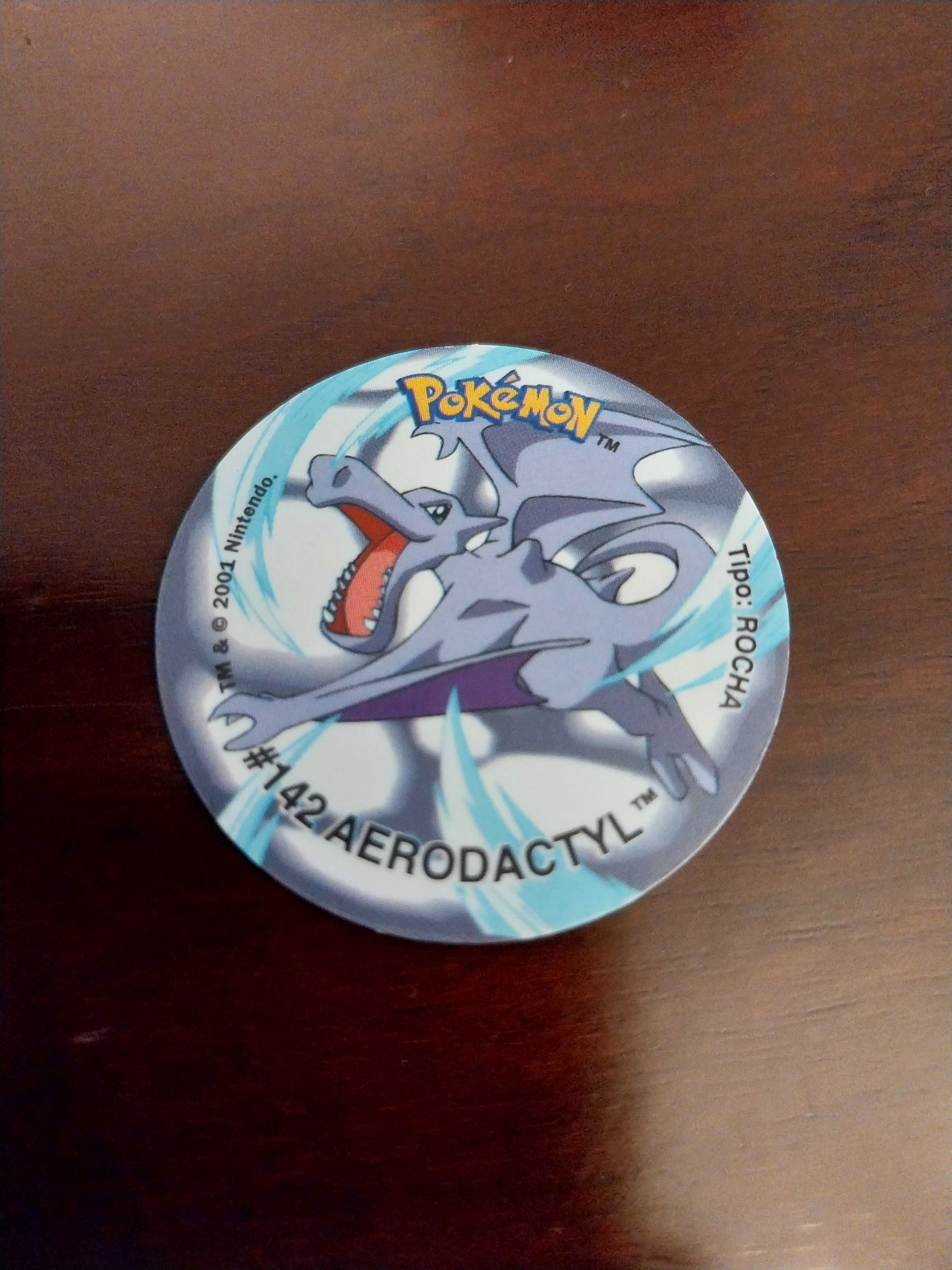 Aerodactil 142, Tazos Pokémon Attack 2, edição limitada, raro