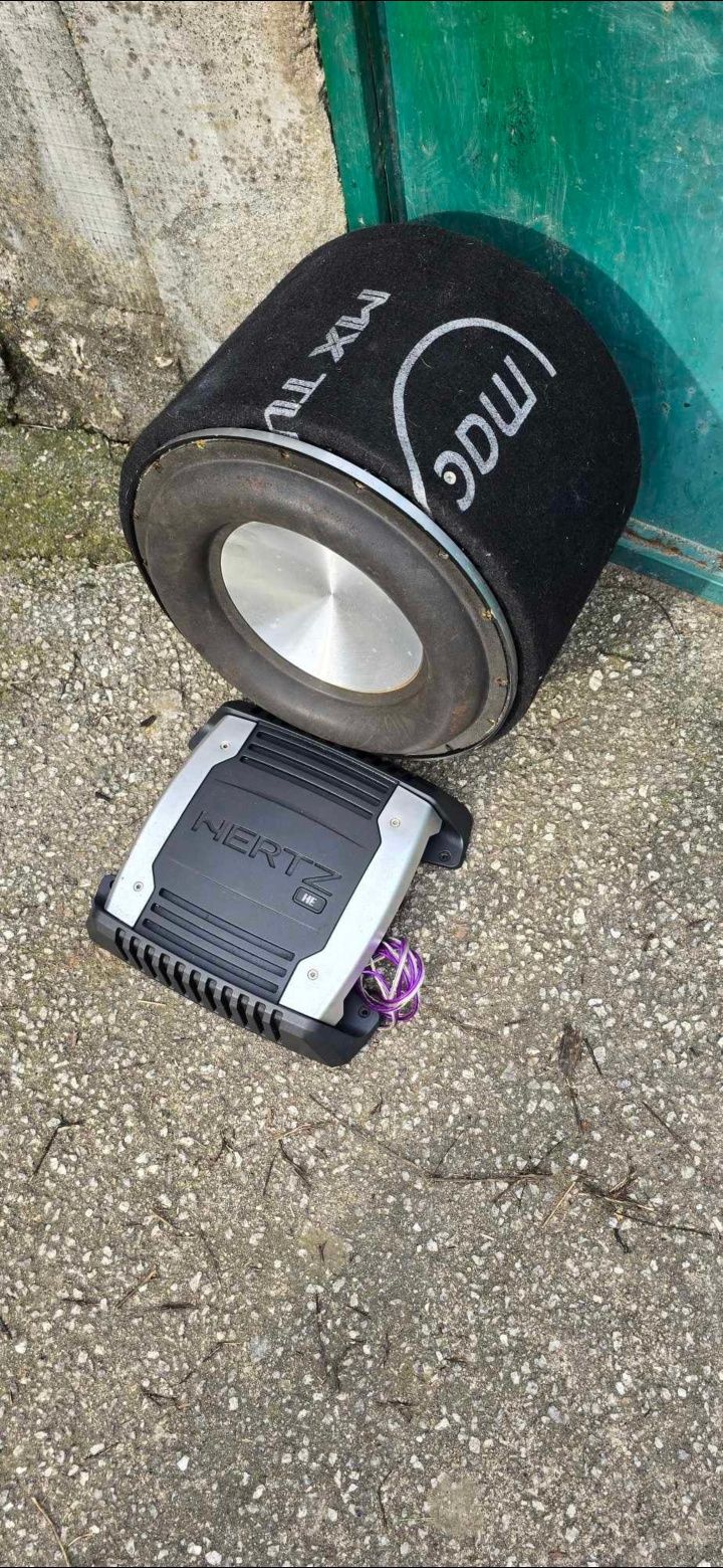 Subwoofer e amplificador