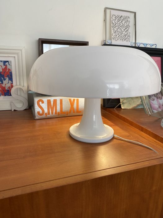 Candeeiro de mesa laranja Midcentury, Anos 70. Jarra Coração.