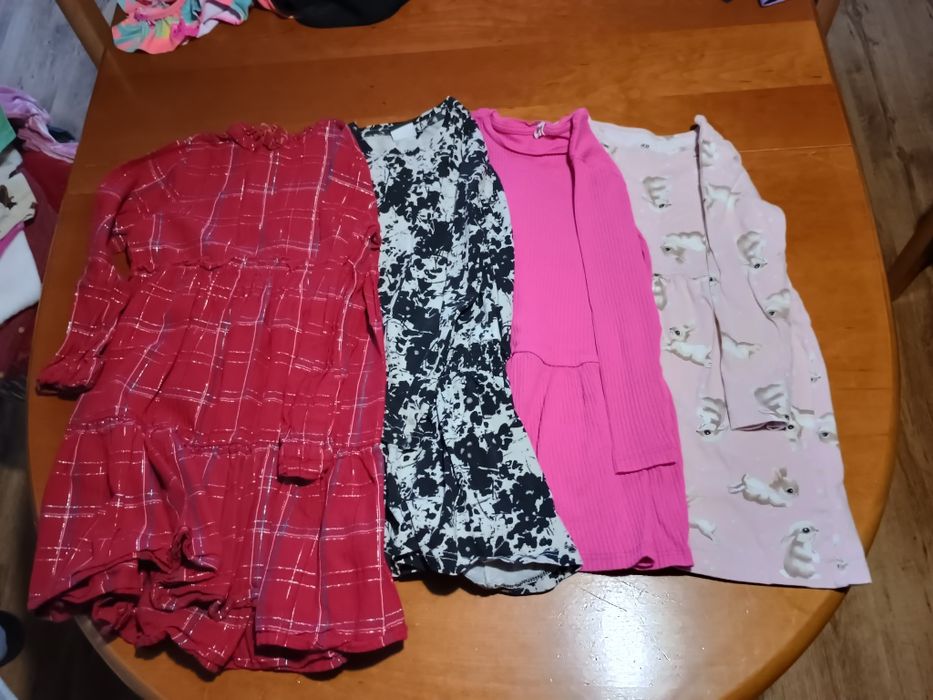 Paczka ubrań dla dziewczynki rozmiar 110