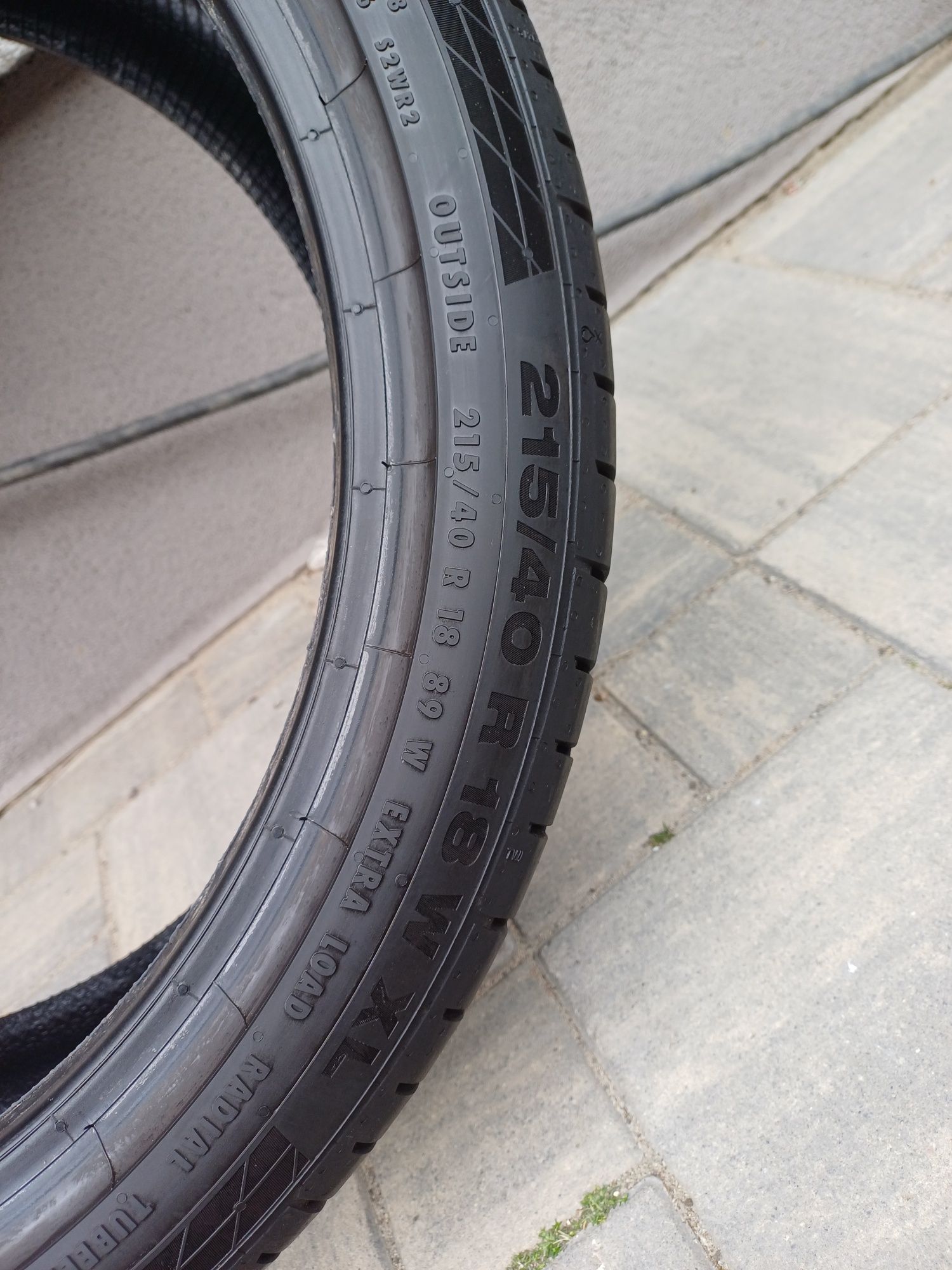 215/40R18 89W 2xContinental 2024 demo