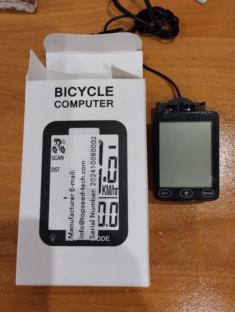 Mini computador para bicicleta. Novo em caixa e com instruções