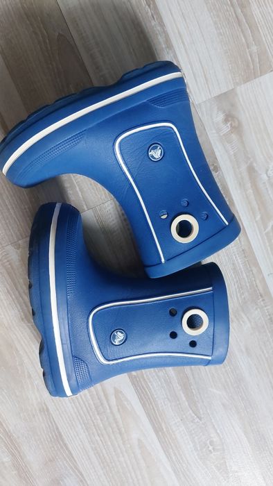Fajne niebieskie kalosze Crocs j.nowe