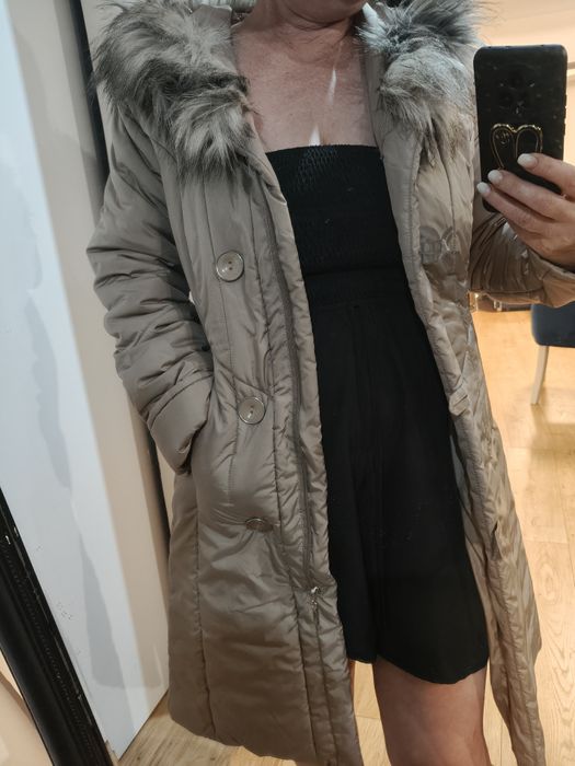 Płaszcz pikowany zimowy damski roz Xl